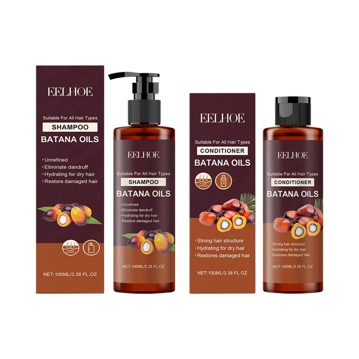 Shampoing et Après-Shampoing à l’Huile de Batana