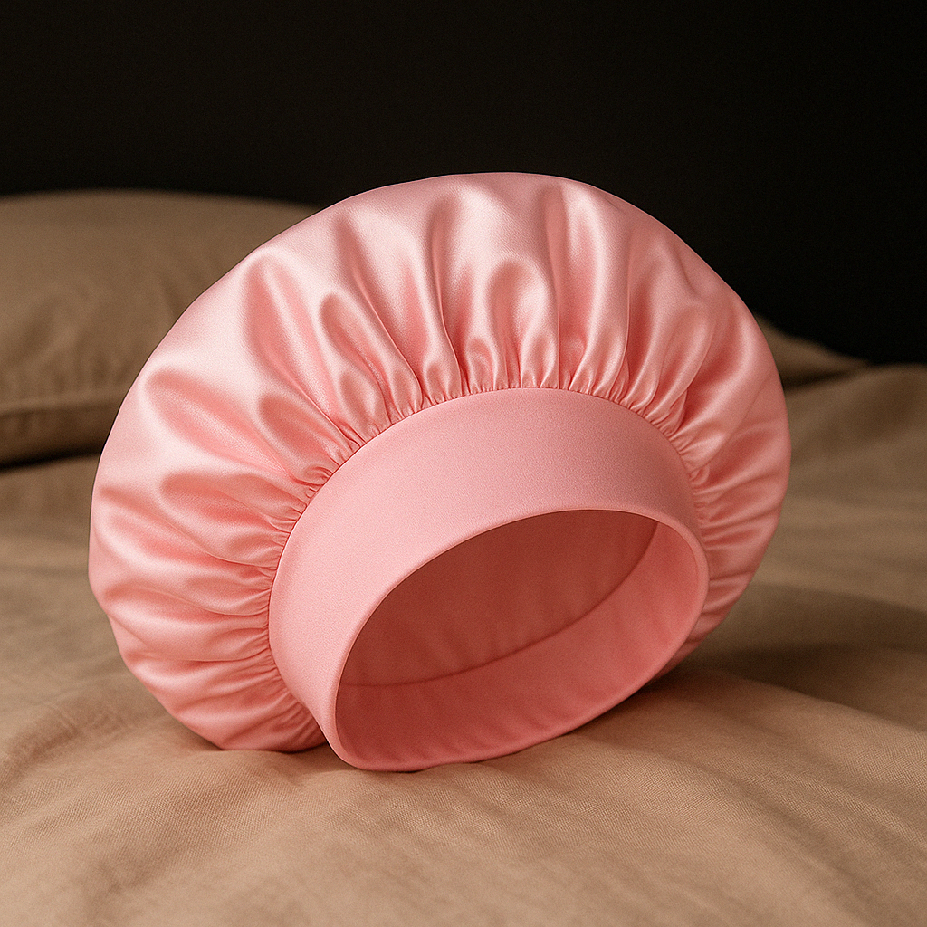 Bonnet en satin – anti-casse & anti-frisottis - The Batana Oil